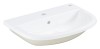 Umywalka wpuszczana w blat GROHE BAU CERAMIC 56x40cm, z otworem, z przelewem, biały  39422000