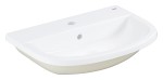 Umywalka wpuszczana w blat GROHE BAU CERAMIC 56x40cm, z otworem, z przelewem, biały  39422000