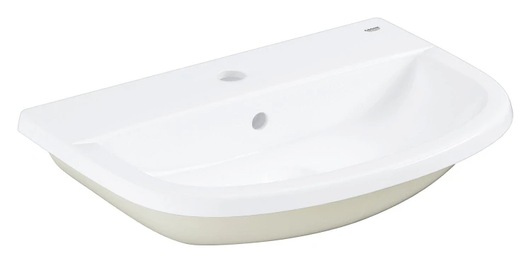 Umywalka wpuszczana w blat GROHE BAU CERAMIC 56x40cm, z otworem, z przelewem, biały  39422000