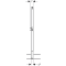 Element montażowy GEBERIT DUOFIX do natrysku i wanny, H=98-112cm, do baterii natynkowej 111.740.00.1