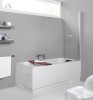 Parawan nawannowy SANPLAST PRESTIGE III KW/PRIII 70cm , szkło W0, srebrny błyszczący 600073101038401