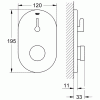 Bateria-natryskowa-GROHE-EUROSMART-COSMOPOLITAN-T-samozamykająca-chrom-36321000