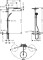 Komplet prysznicowy HANSGROHE RAINDANCE SELECT S 300 1 Jet, z ruchomym ramieniem 460mm, chrom 27114000