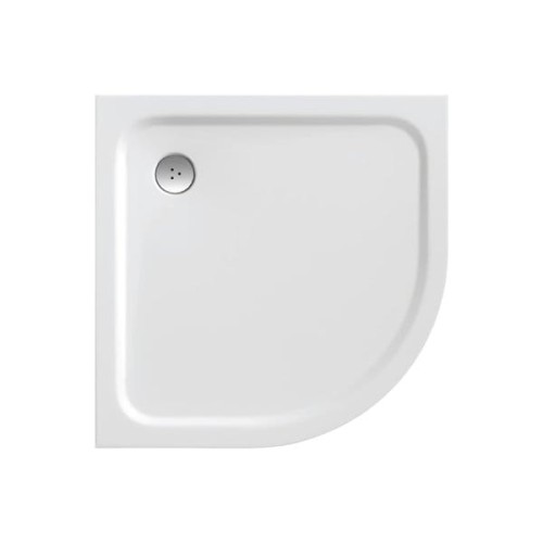 Brodzik półokrągły RAVAK ELIPSO PRO CHROME 80x3cm biały XA244401010