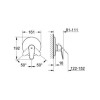 Bateria natryskowa GROHE EURODISC COSMOPOLITAN chrom 19549002