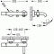 Bateria wannowa TRES STUDY z zestawem wannowym, chrom 26117001