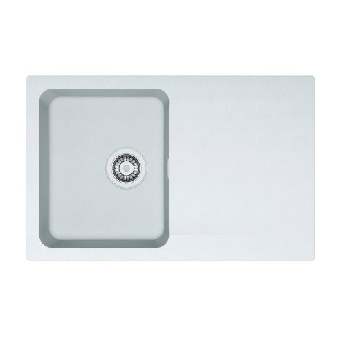 Zlewozmywak FRANKE ORION OID 611-78 78x50cm, z syfonem, tectonite, biały polarny 114.0286.449