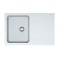 Zlewozmywak FRANKE ORION OID 611-78 78x50cm, z syfonem, tectonite, biały polarny 114.0286.449