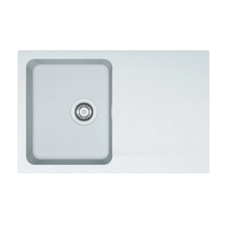 Zlewozmywak FRANKE ORION OID 611-78 78x50cm, z syfonem, tectonite, biały polarny 114.0286.449