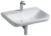 Umywalka KERAMAG DESIGN MyDAY 65x48cm bez przelewu z pokrywą odpływu biała 125465-000