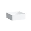 Umywalka LAUFEN LIVING SQUARE 36cm, bez otworu, biała H8114330001121