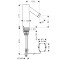 Bateria umywalkowa AXOR STARCK elektroniczna, 6V, chrom 10106000