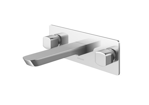 Bateria umywalkowa KOHLMAN FOXAL podtynkowa 17cm; 1 rozeta/pokrętła chrom QW195F