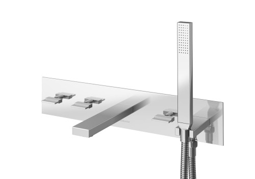 Bateria wannowa KOHLMAN EXCELENT podtynkowa kompletna chrom QW269H
