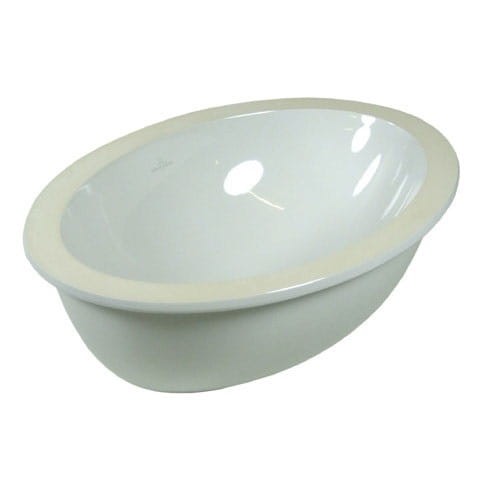 Umywalka podblatowa VILLEROY&BOCH LOOP&FRIENDS 48.5x32.5cm, owalna, bez otworu, biała 61612001