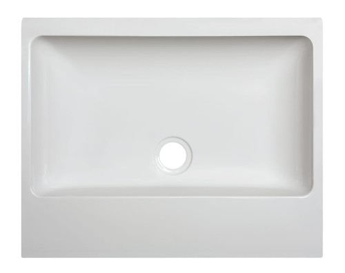 Umywalka nablatowa SANPLAST FREE MINERAL Unb-M/FREE 55x45x10cm, bez otworu, bez przelewu, biała 640280020001000