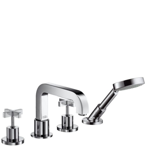 Bateria wannowa AXOR CITTERIO 4-otworowa, el.zew., uchwyt krzyżowy, chrom 39453000