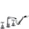 Bateria wannowa AXOR CITTERIO 4-otworowa, el.zew., uchwyt krzyżowy, chrom 39453000