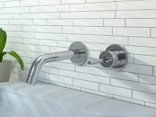 Bateria umywalkowa KOHLMAN MAXIMA podtynkowa 2-otworowa, chrom QW180M