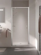 Drzwi prysznicowe KERMI STINA KOP 80cm H=195cm wahadłowe srebrny połysk STKOP08019VPK