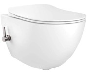 Miska wisząca DEANTE PEONIA ZERO z funkcją bidetu z deską wolnoopadającą, biała CBP 6WPW