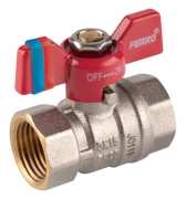 Zawór kulowy FERRO F-COMFORT 1/2" GW/GW, z motylkiem KFCM1