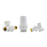 Zestaw termostatyczny 3-osiowy HEATBASE STANDARD lewy, biały HB01TOL-R9016