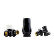 Zestaw termostatyczny 3-osiowy HEATBASE STANDARD lewy, czarny HB01TOL-R90051