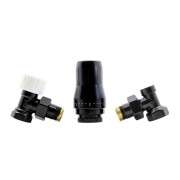 Zestaw termostatyczny HEATBASE STANDARD kątowy, czarny mat HB01TK-R90051