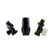 Zestaw termostatyczny HEATBASE STANDARD prosty, czarny mat HB01TP-R90051