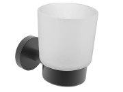 Uchwyt ze szklanką HOZZE MODEL czarny mat 10-310B