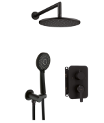 Komplet prysznicowy DEANTE ARNIKA podtynkowy, deszczownica 25cm, czarny BXYZNQAM
