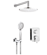 Komplet prysznicowy DEANTE ARNIKA podtynkowy, deszczownica 25cm, chrom BXYZ0QAM