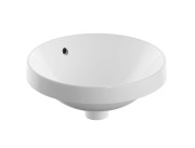 Umywalka wpuszczana GEBERIT VARIFORM 40cm okrągła bez otworu, biała 500.700.01.2