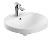 Umywalka wpuszczana GEBERIT VARIFORM 48cm okrągła, biała 500.704.01.2