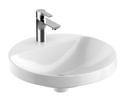 Umywalka wpuszczana GEBERIT VARIFORM 48cm okrągła, biała 500.706.01.2