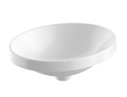 Umywalka wpuszczana GEBERIT VARIFORM 50x40cm owalna bez otworu, biała 500.710.01.2