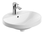 Umywalka wpuszczana GEBERIT VARIFORM 50x45cm owalna, biała 500.712.01.2