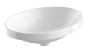 Umywalka wpuszczana GEBERIT VARIFORM 55x40cm owalna bez otworu, biała 500.718.01.2