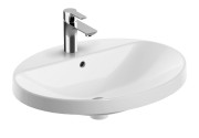 Umywalka wpuszczana GEBERIT VARIFORM 60x48cm owalna, biała 500.724.01.2