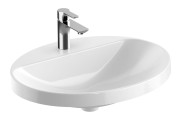 Umywalka wpuszczana GEBERIT VARIFORM 60x48cm owalna, biała 500.726.01.2