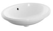 Umywalka podblatowa GEBERIT VARIFORM 56x46cm owalna bez otworu biała 500.752.01.2