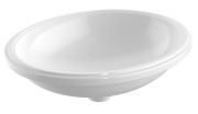 Umywalka podblatowa GEBERIT VARIFORM 56x46cm owalna bez otworu biała 500.754.01.2