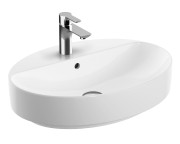Umywalka nablatowa GEBERIT VARIFORM 60x45cm owalna biała 500.772.01.2
