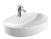 Umywalka nablatowa GEBERIT VARIFORM 60x45cm owalna biała 500.773.01.2