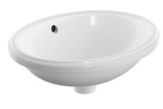 Umywalka podblatowa GEBERIT VARIFORM 49,5x42cm owalna bez otworu biała 500.748.01.2