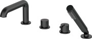 Bateria wannowa DEANTE SILIA 4-otworowa nero BQS N14M