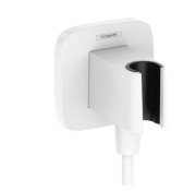 Przyłącze węża HANSGROHE  FixFit Q biały matowy 26887700