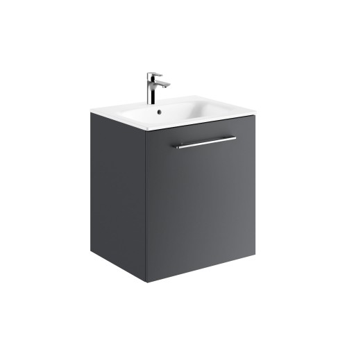 Zestaw łazienkowy:KOŁO NOVA PRO PREMIUM 60: Szafka podumywalkowa 60x50cm Wisząca 1D Lava Mat + Umywalka 60cm Biały 501.336.00.1