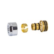Złączka zaciskowa do pex SCHLOSSER M22x1,5 -16x2 chrom 602600006